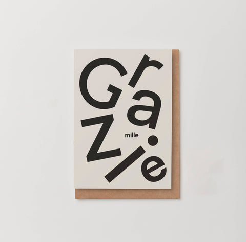 Grazi Mille - Thank You Card