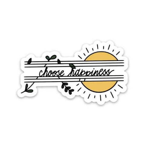 Choose Happiness Sun Sticker